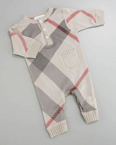 burberry onesie boy|Burberry baby clothes.